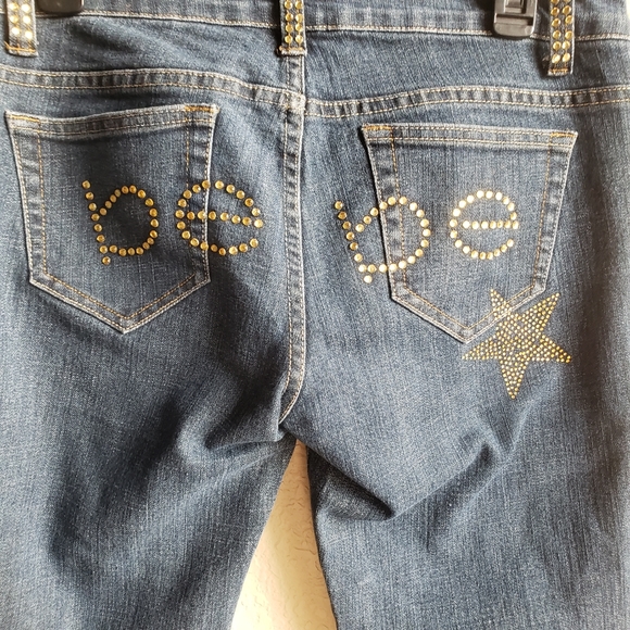 Bebe Embellished Jeans Size 30 - Picture 5 of 10